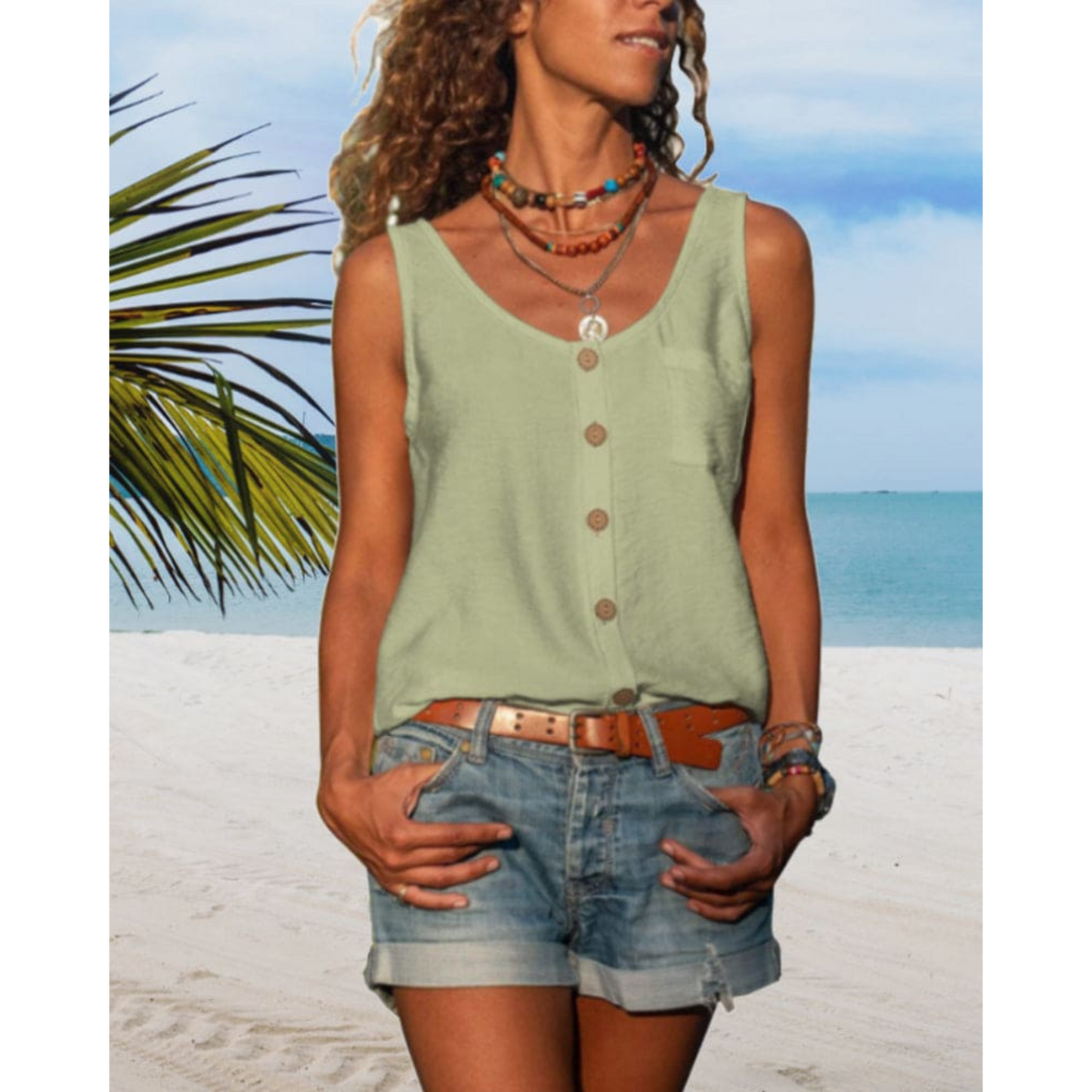 Armance | Femme Top | Coupe Fluide et Col V