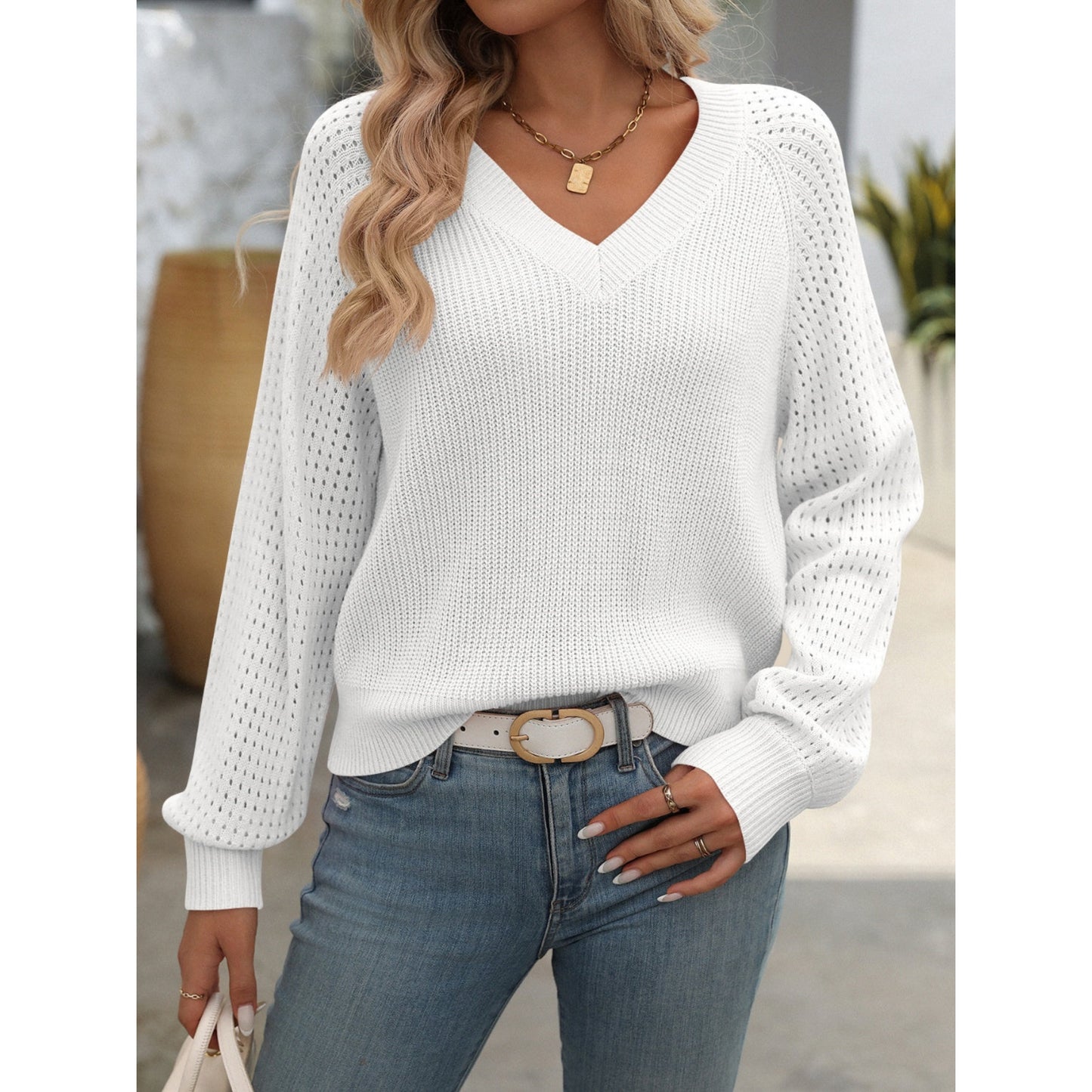 Maelynn | Pull Décontracté Pour Femme | Confortable Col V