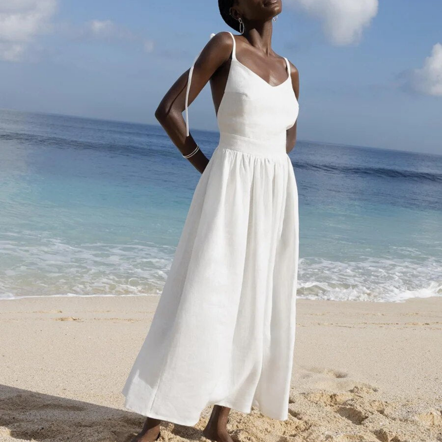 Bianca | Femme Robe Longue | Coupe Fluide et Confort Léger