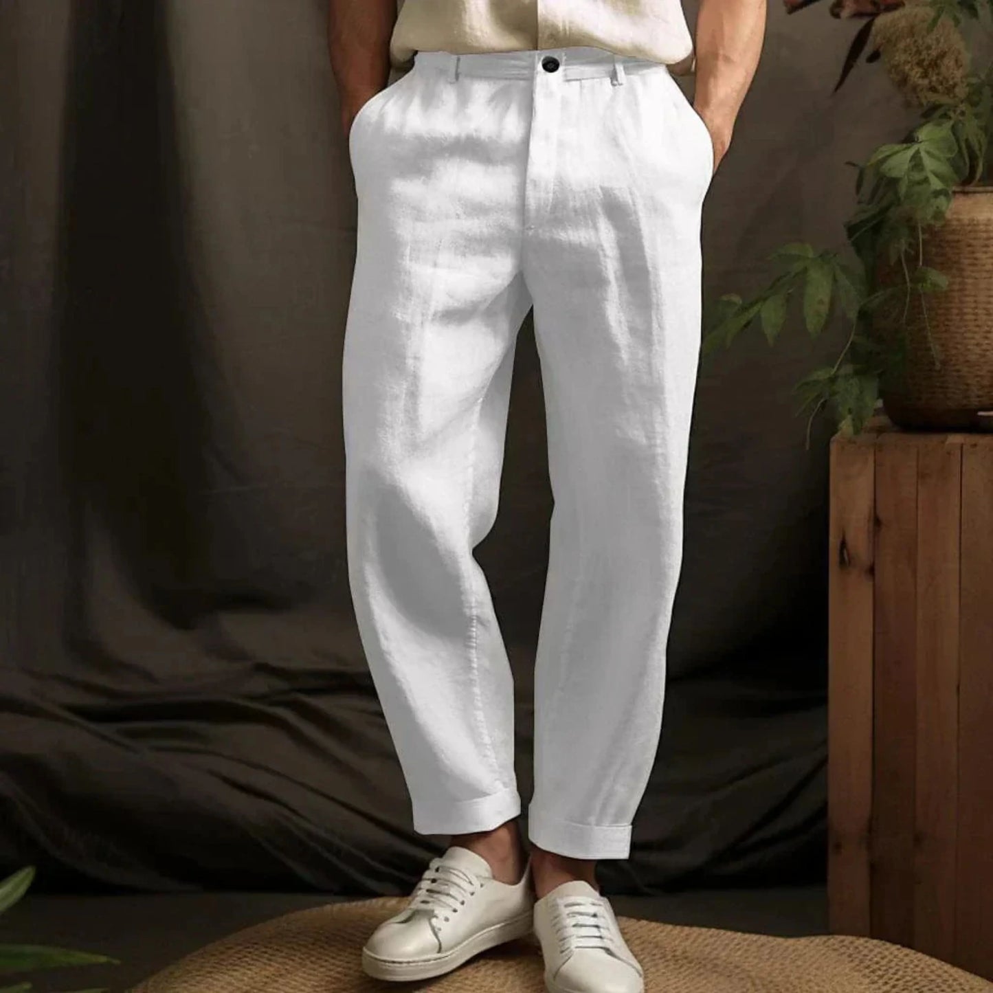 Hommes Pantalon Lin | Casual pour l'Été