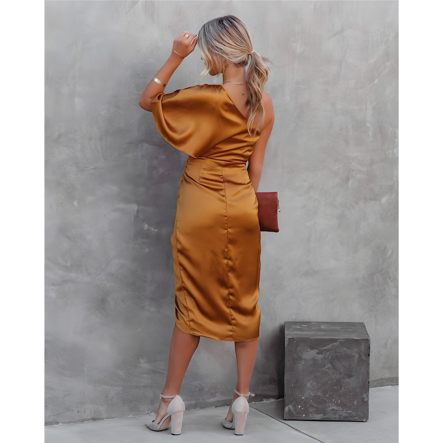 Andréanne | Robe Cocktail Pour Femme | Asymétrique