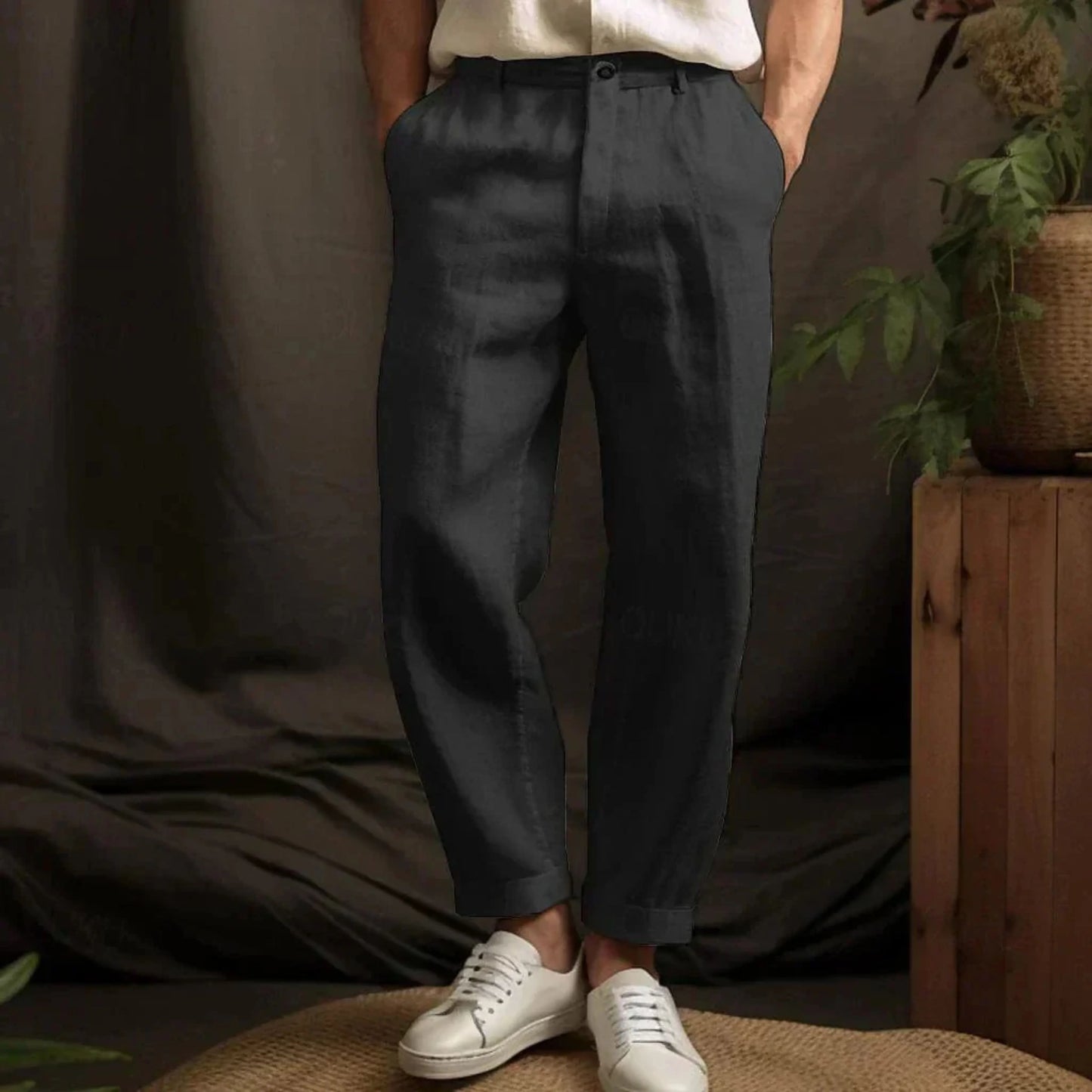 Hommes Pantalon Lin | Casual pour l'Été