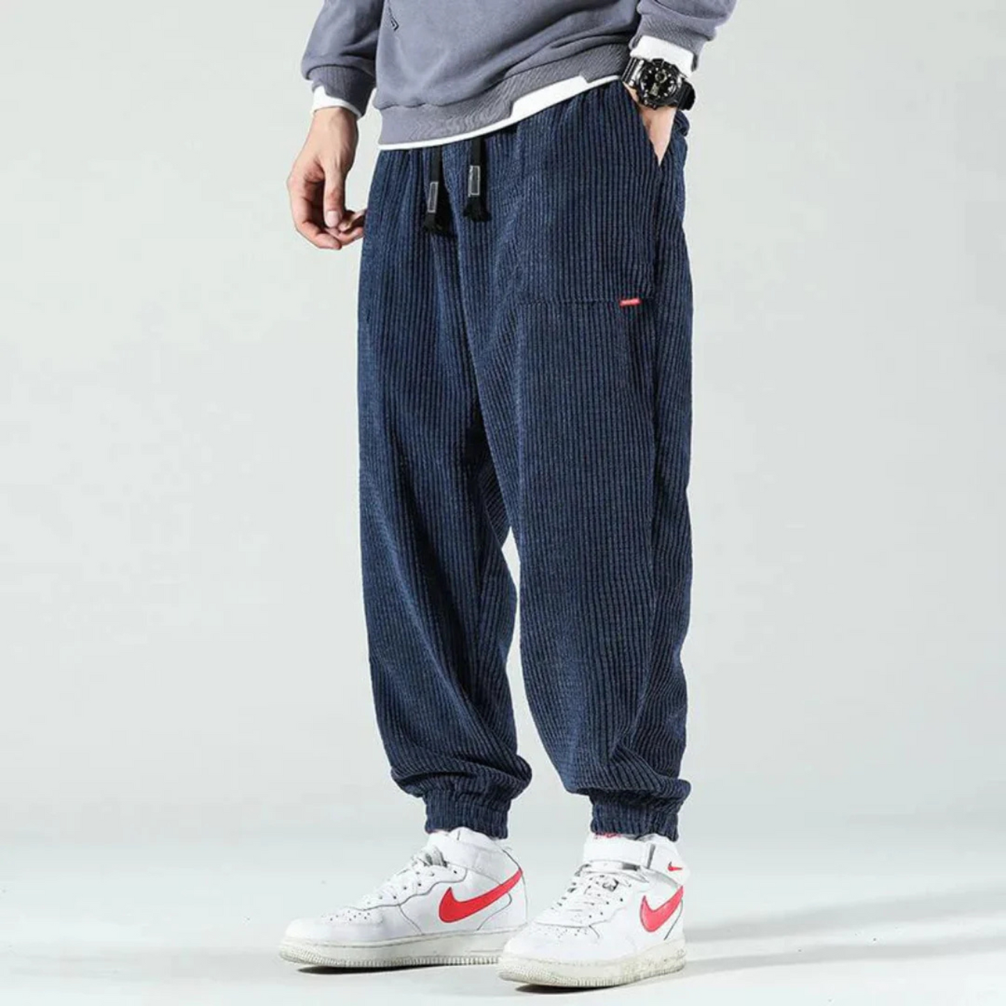 Ugo | Homme Pantalon | Tissu Côtelé et Coupe Moderne