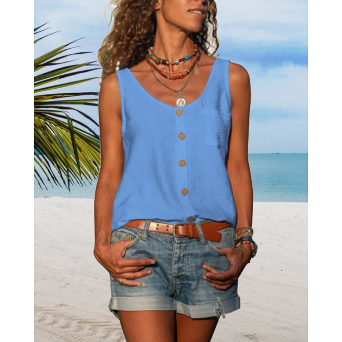 Armance | Femme Top | Coupe Fluide et Col V