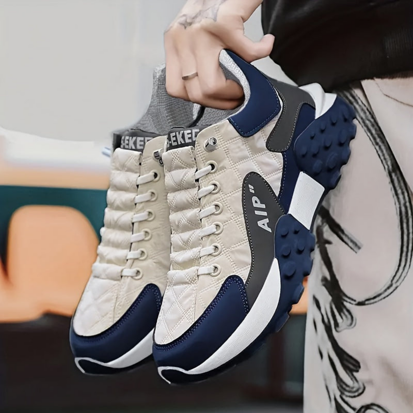 Ed | Homme Sneakers Orthopédiques | Respirants et Antidérapants