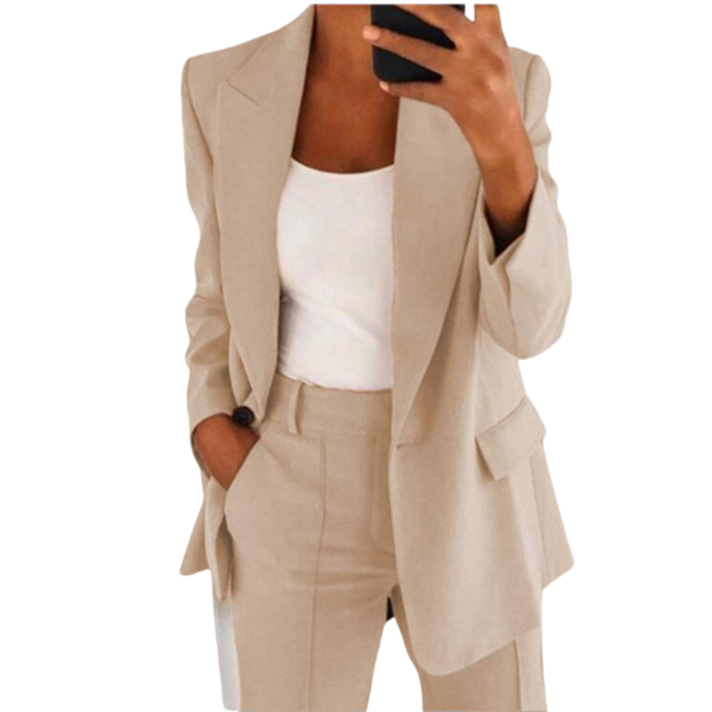 Élle | Ensemble Blazer Femme | Tissu Infroissable
