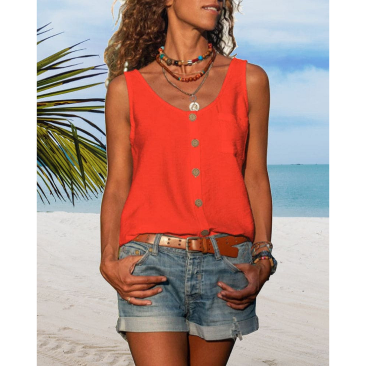 Armance | Femme Top | Coupe Fluide et Col V