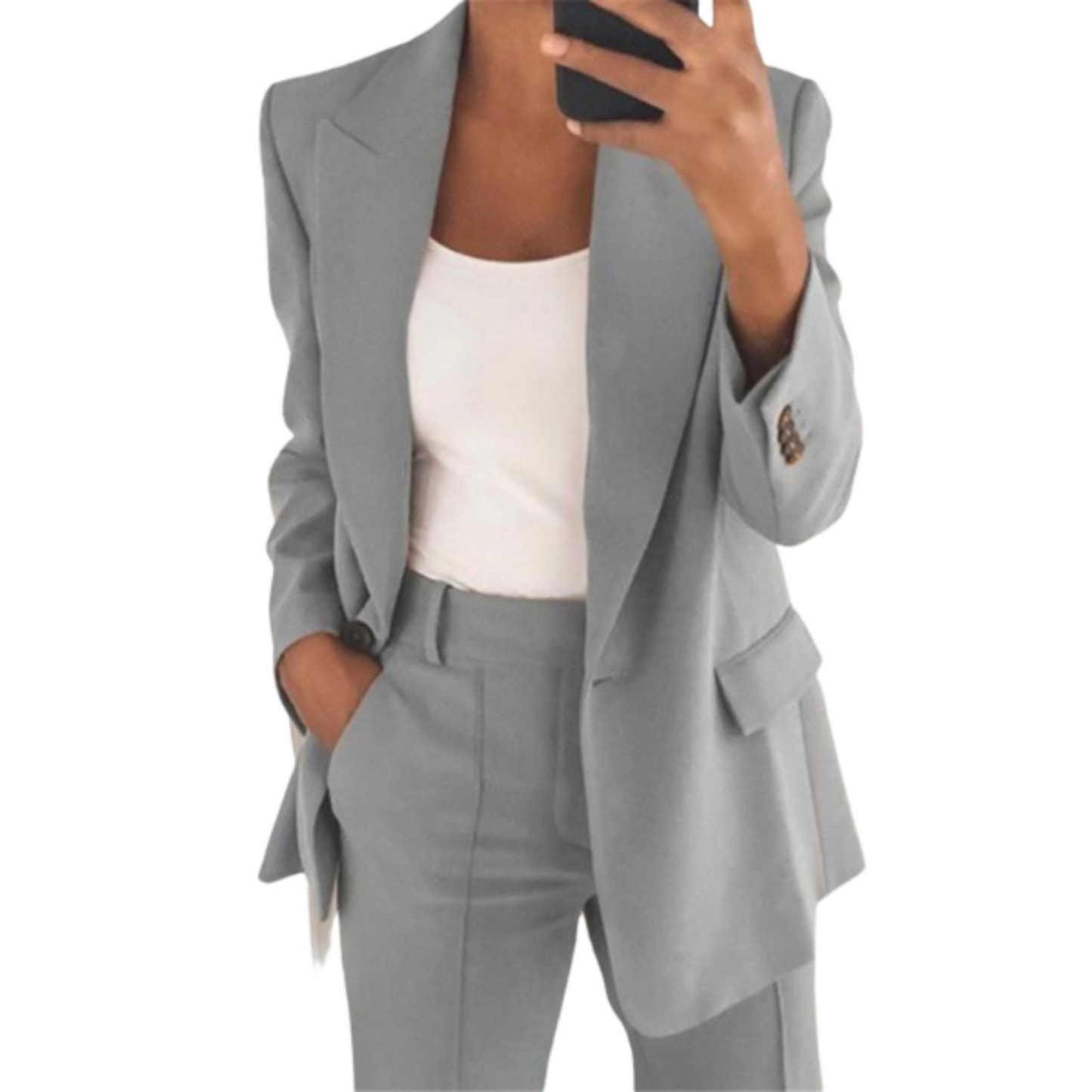 Élle | Ensemble Blazer Femme | Tissu Infroissable