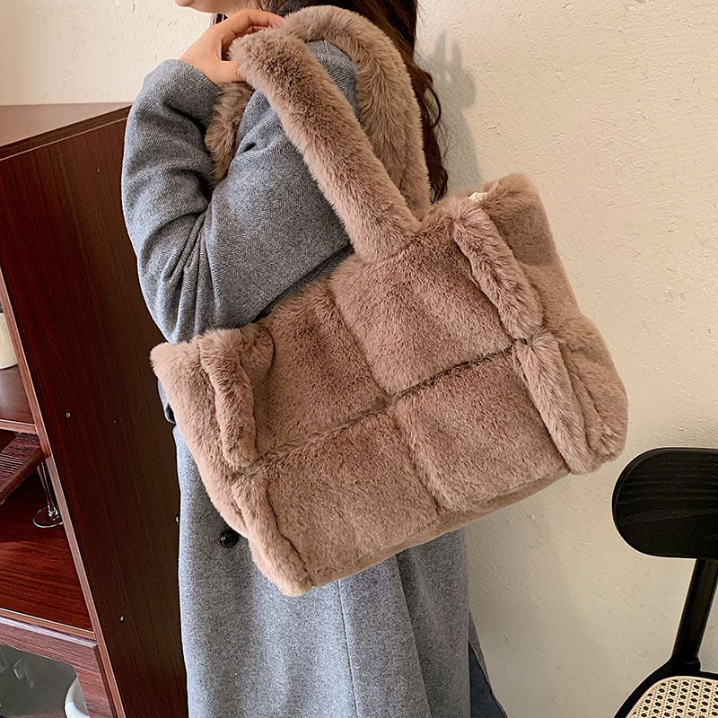 Crystel - Sac Bandoulière Fausse Fourrure