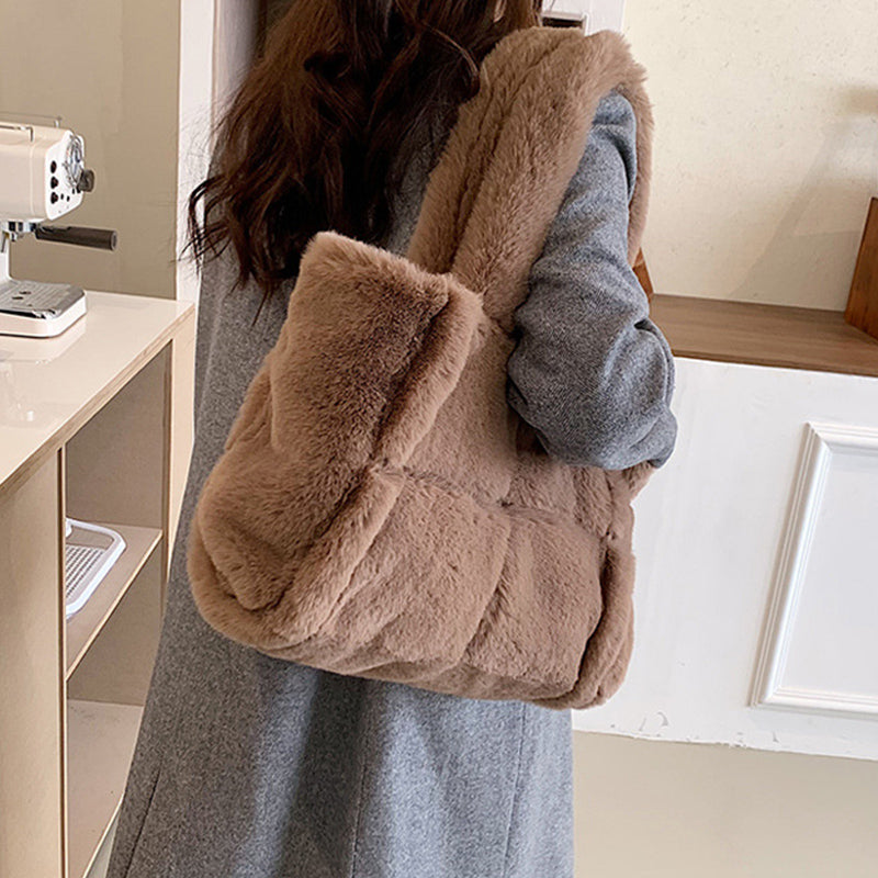 Crystel - Sac Bandoulière Fausse Fourrure