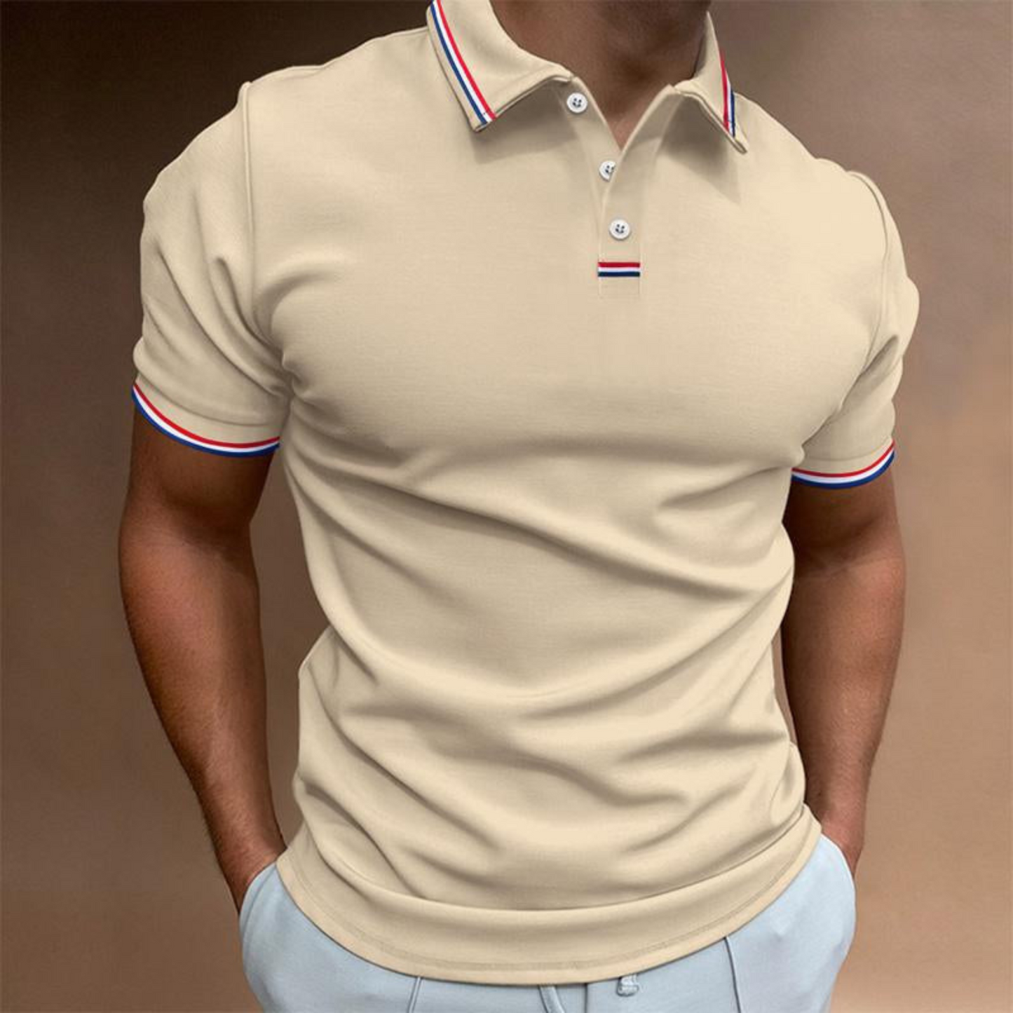 Hommes Polo Uni | Manches Courtes Col Rayé