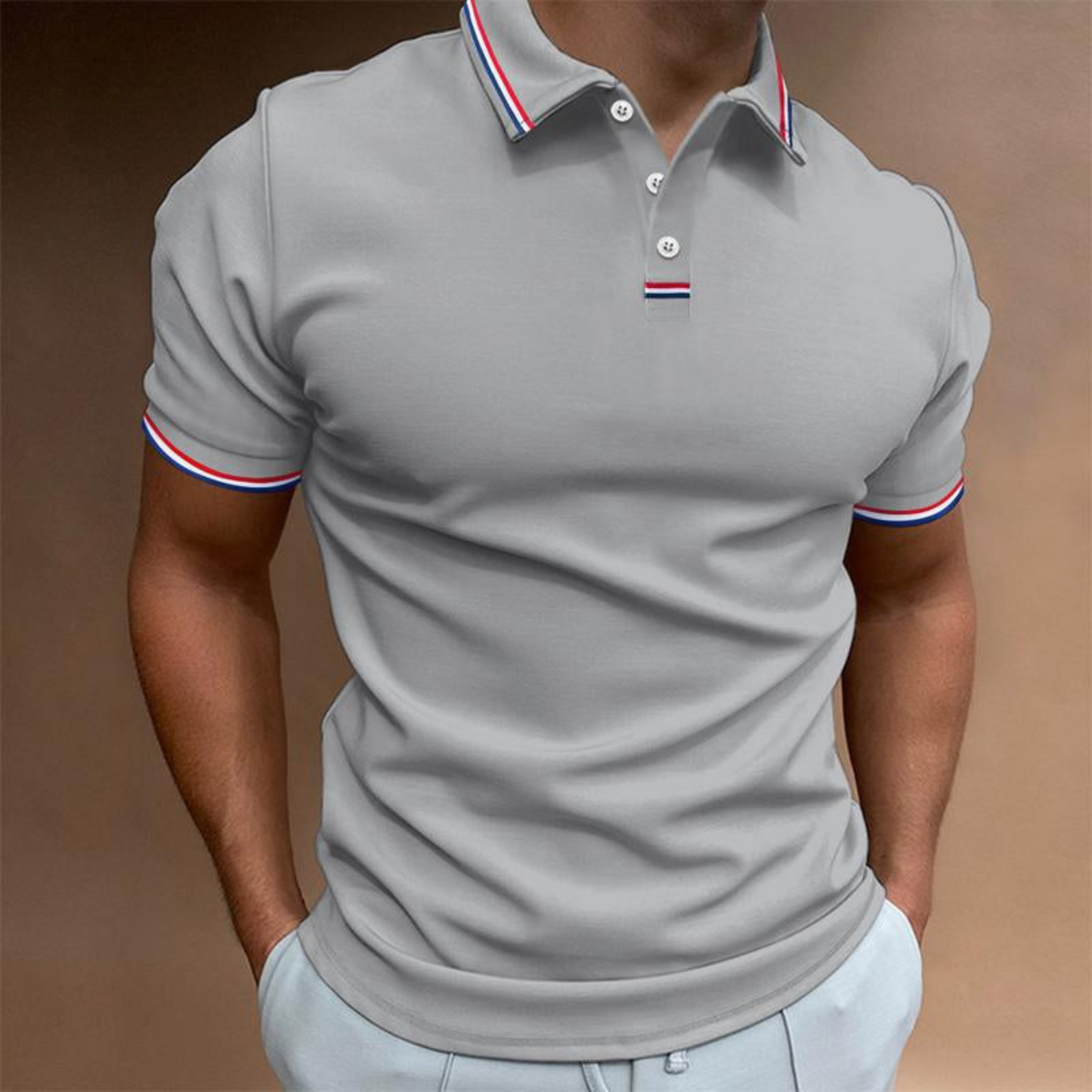 Hommes Polo Uni | Manches Courtes Col Rayé