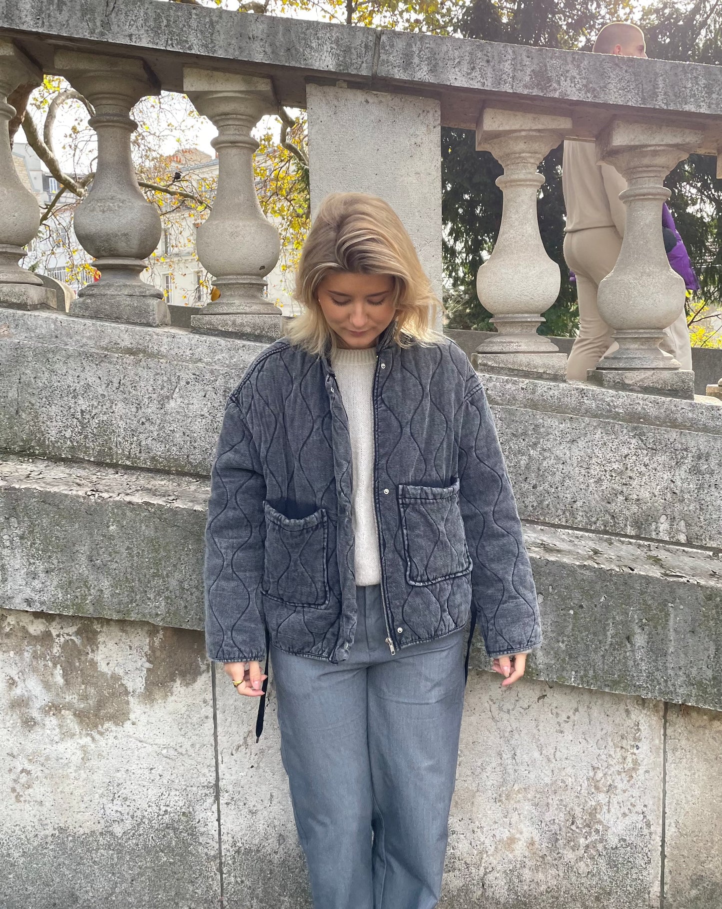 Charla - Manteau Gris et Douillet