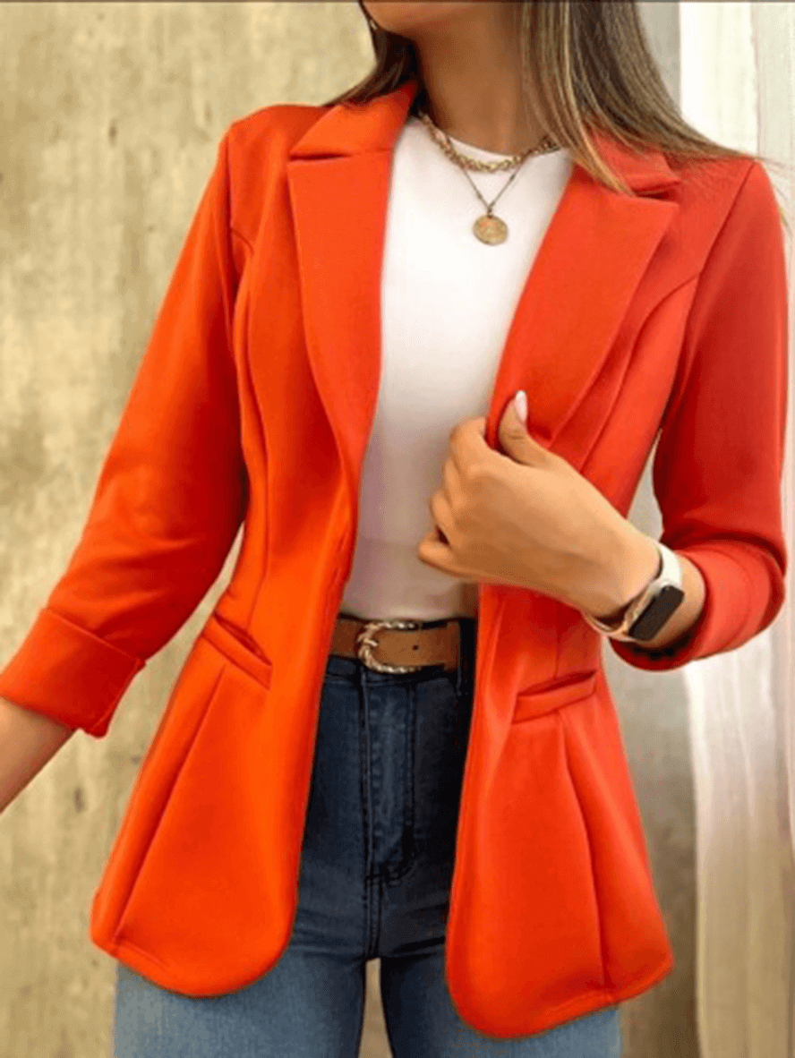 Charlene - Blazer Cintré Élégant Femme