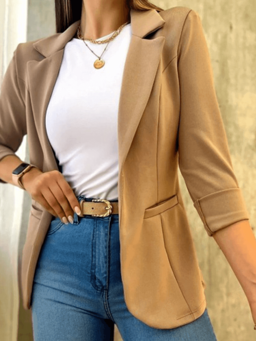 Charlene - Blazer Cintré Élégant Femme