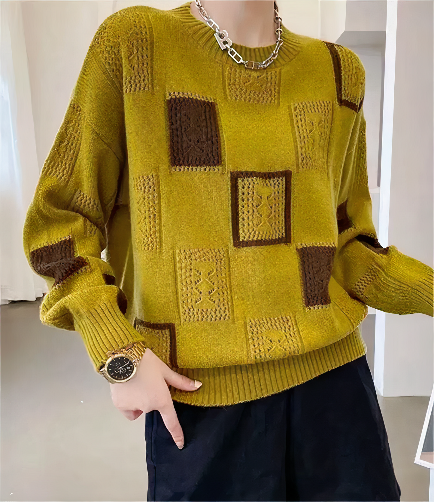 Adolphe - Pull Motif Géométrique