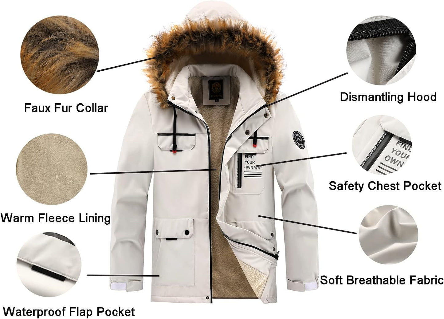 Baldoine - Parka Chaude Pour Hiver