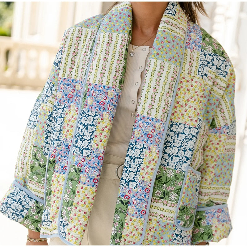 Tora - Veste Patchwork Femme