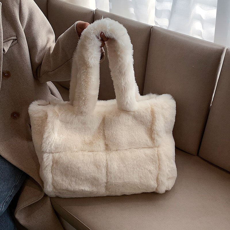 Crystel - Sac Bandoulière Fausse Fourrure