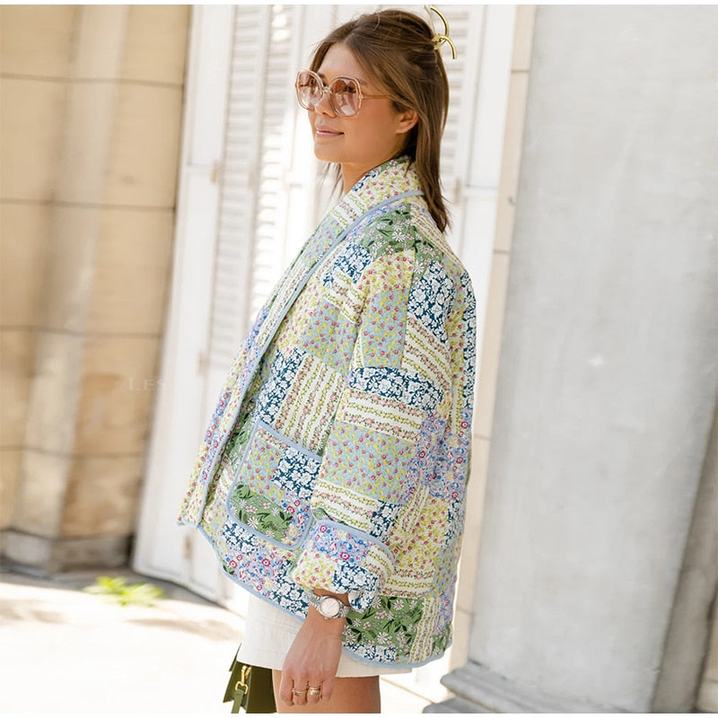 Tora - Veste Patchwork Femme