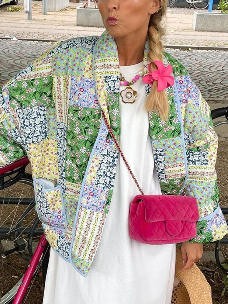Tora - Veste Patchwork Femme