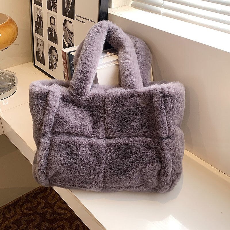Crystel - Sac Bandoulière Fausse Fourrure