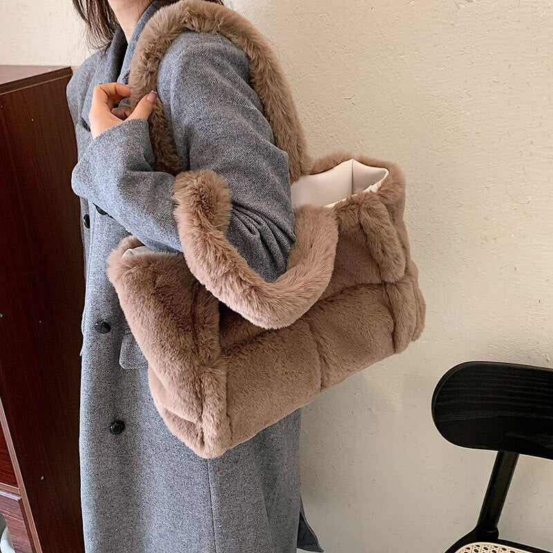 Crystel - Sac Bandoulière Fausse Fourrure