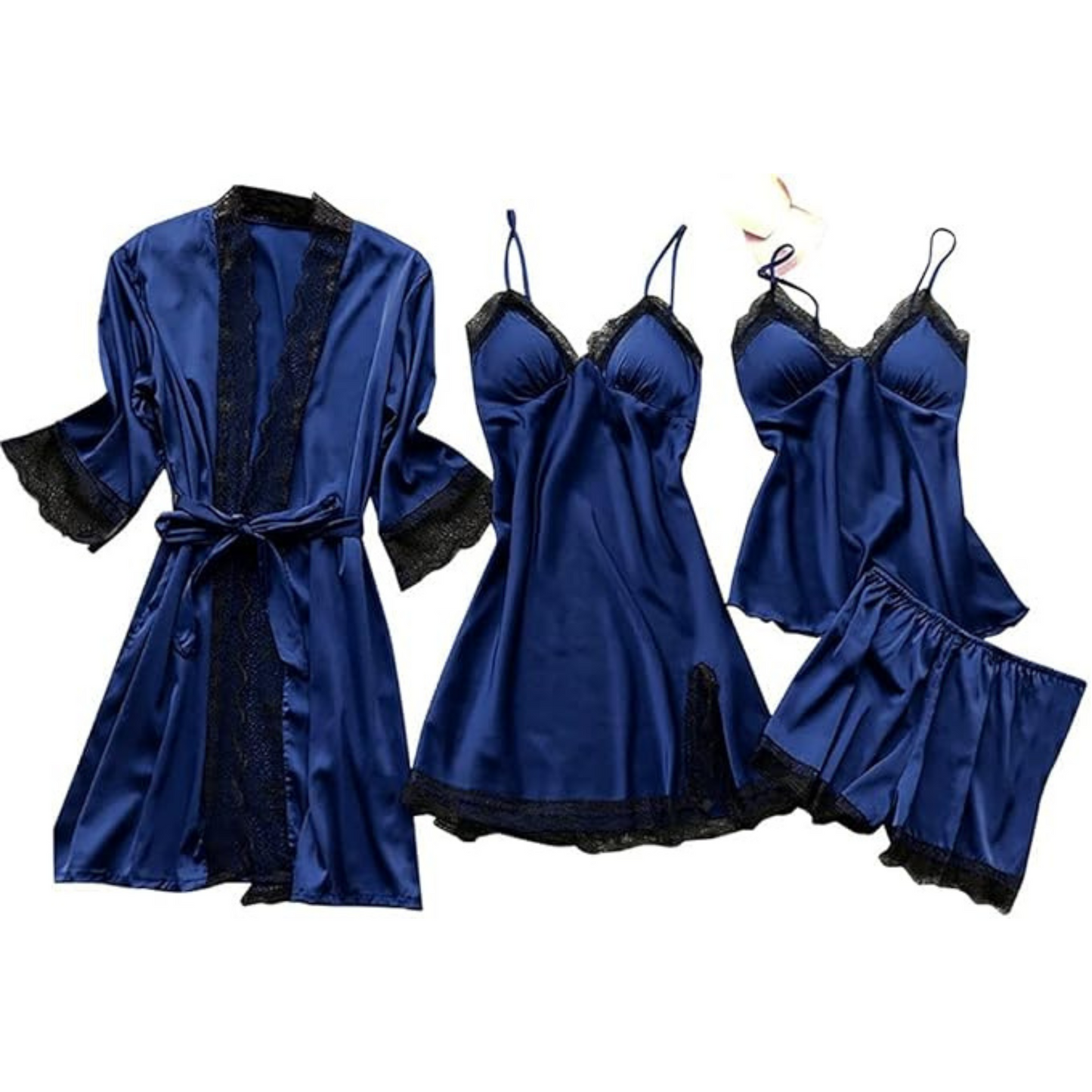 Anaïg | Femme Pyjama Satin | Doux et Respirant pour des Nuits Confortables