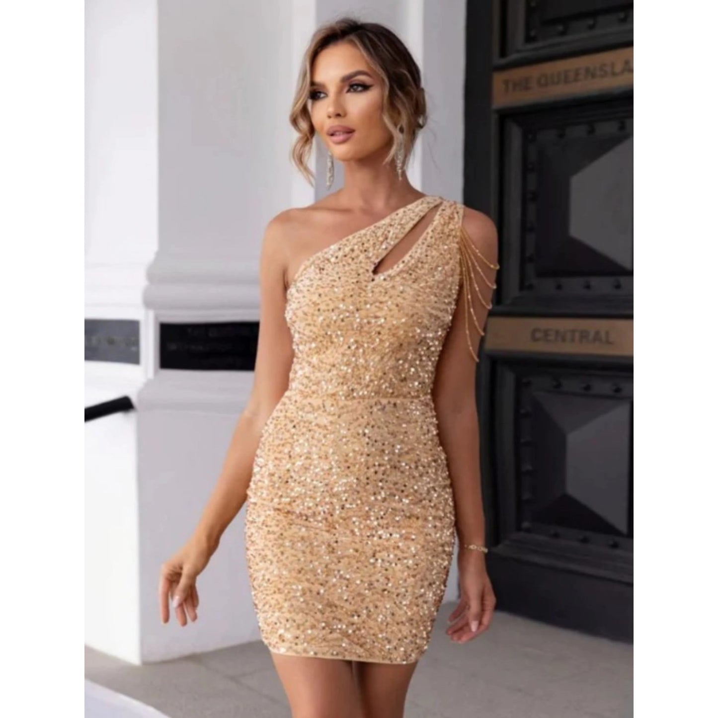 Femmes Robe Bodycon | Épaule Dénudée Mini