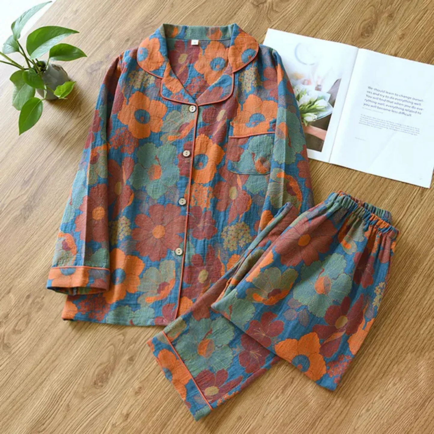 Isabeau | Femme Pyjama Deux Pièces | Tissu Léger et Fluide