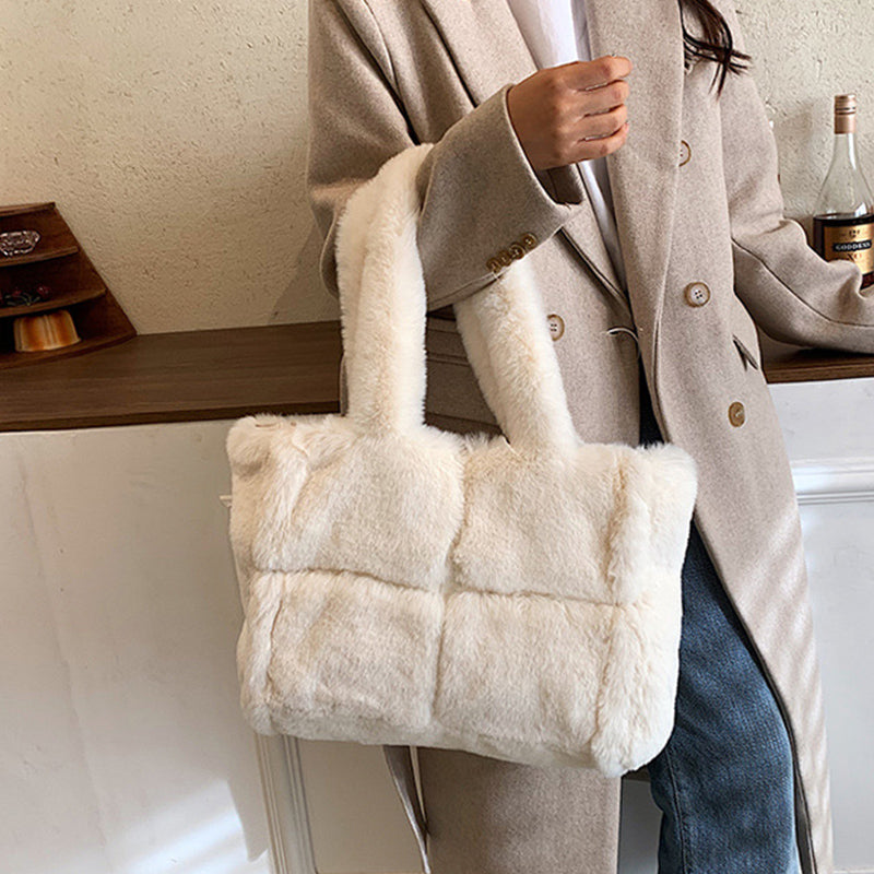 Crystel - Sac Bandoulière Fausse Fourrure