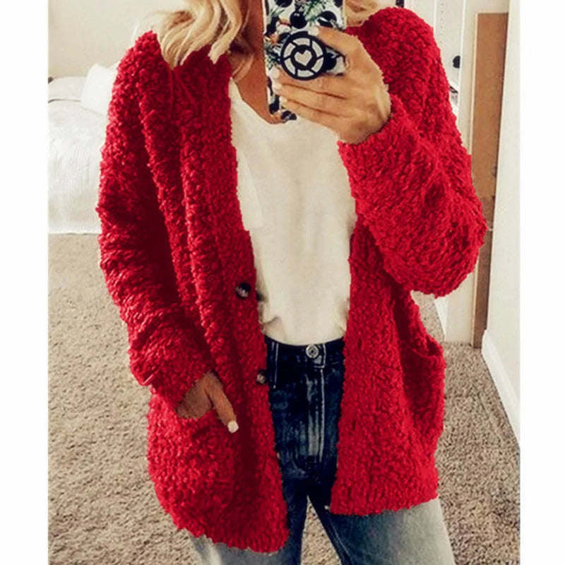 Esarine - Gilet Chaud Ouvert Confort