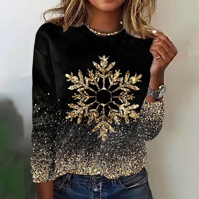 Eugèva - Pull À Paillettes Flocon Neige