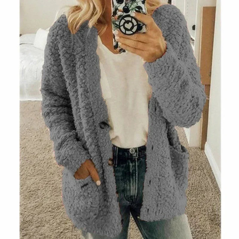Esarine - Gilet Chaud Ouvert Confort