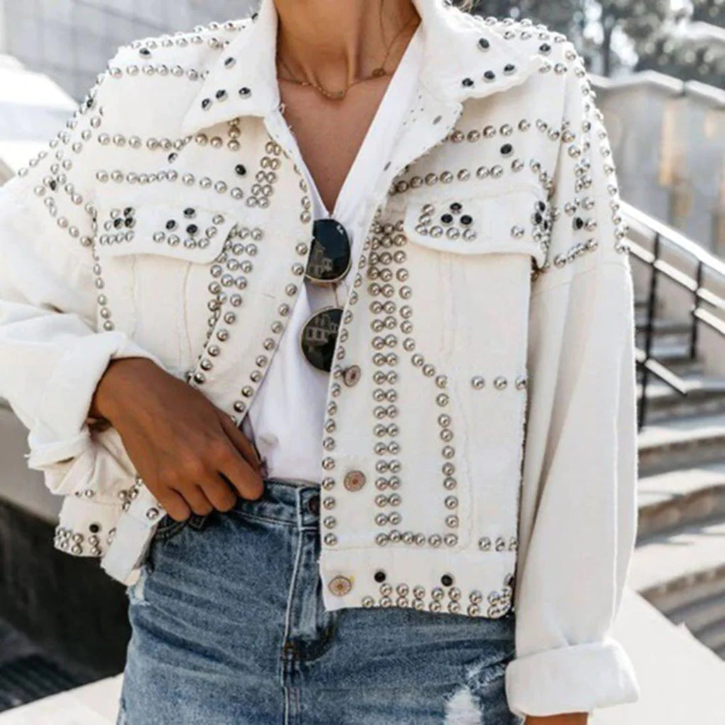 Fedee - Manteau Avec Rivets Élégants