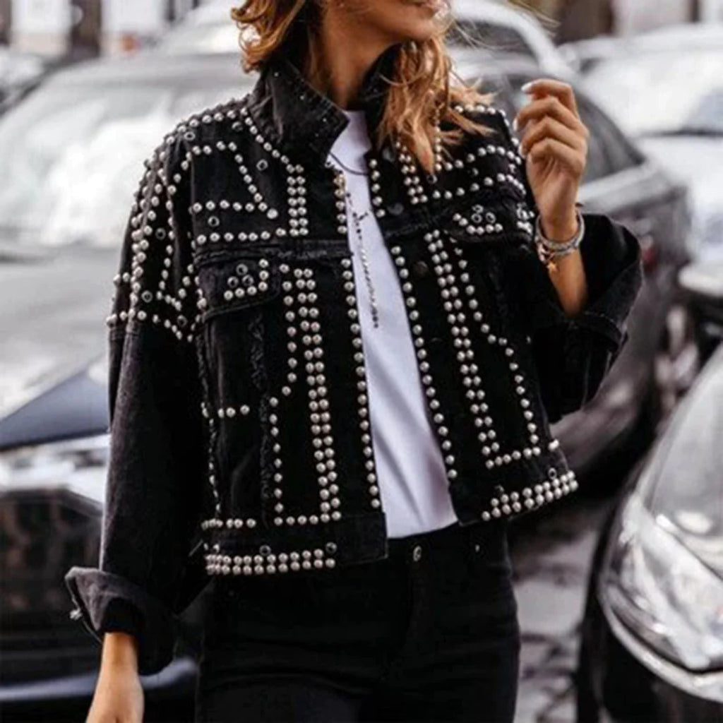 Fedee - Manteau Avec Rivets Élégants