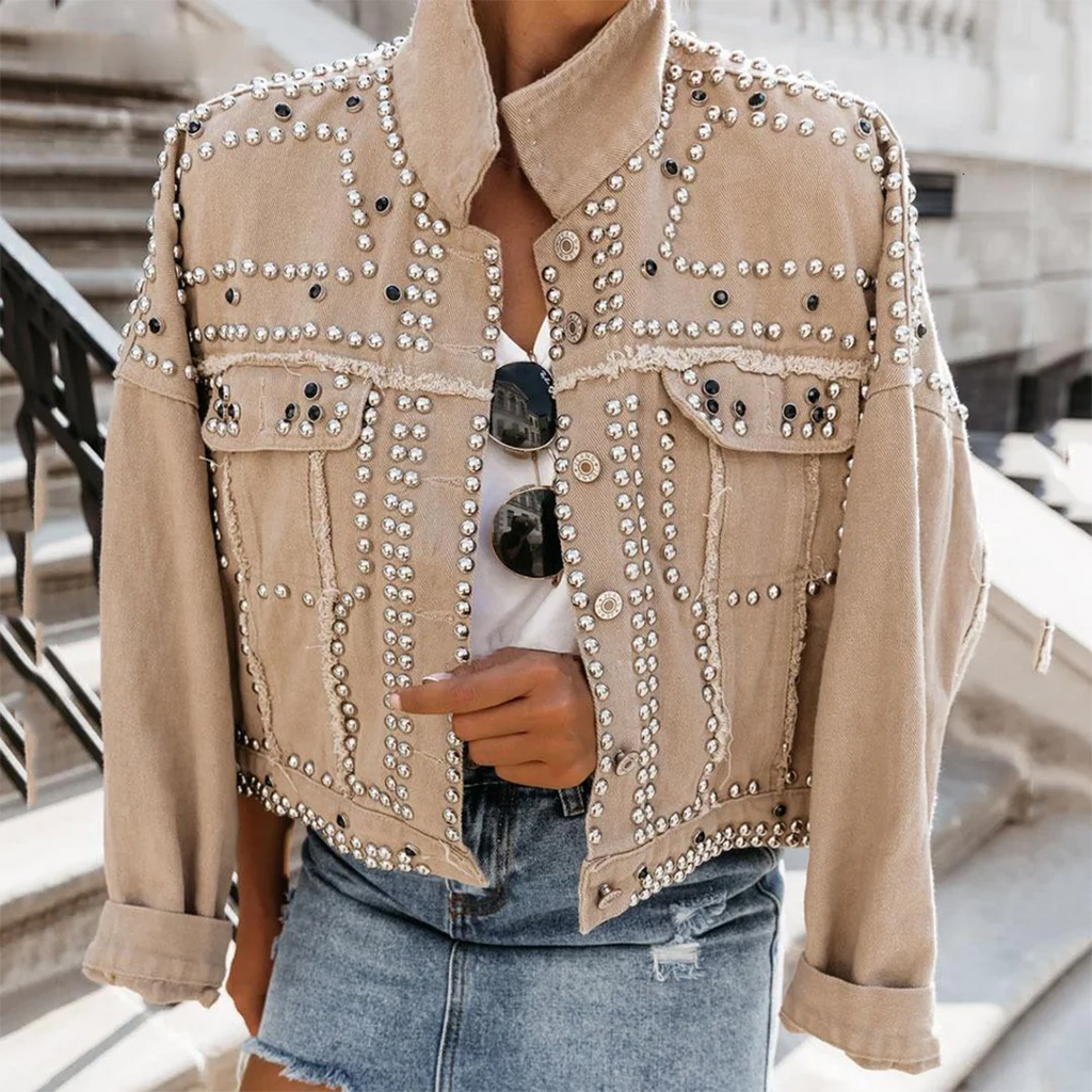 Fedee - Manteau Avec Rivets Élégants