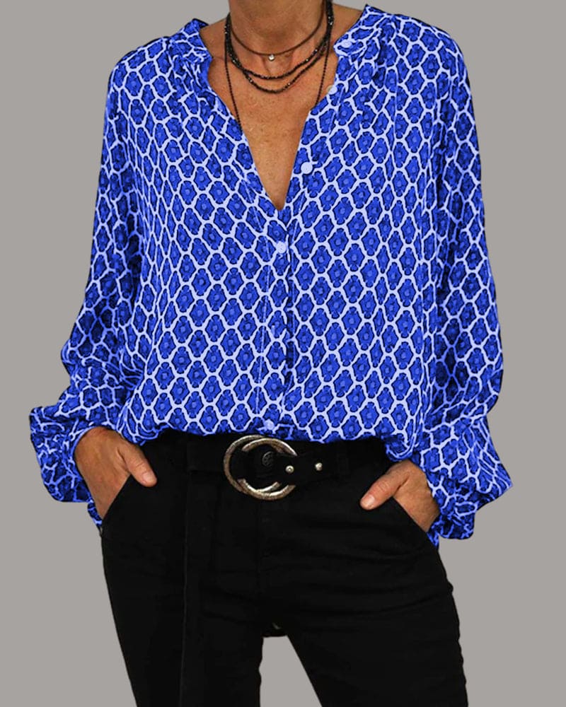 Eryne - Chemisier Manches Longues Chic