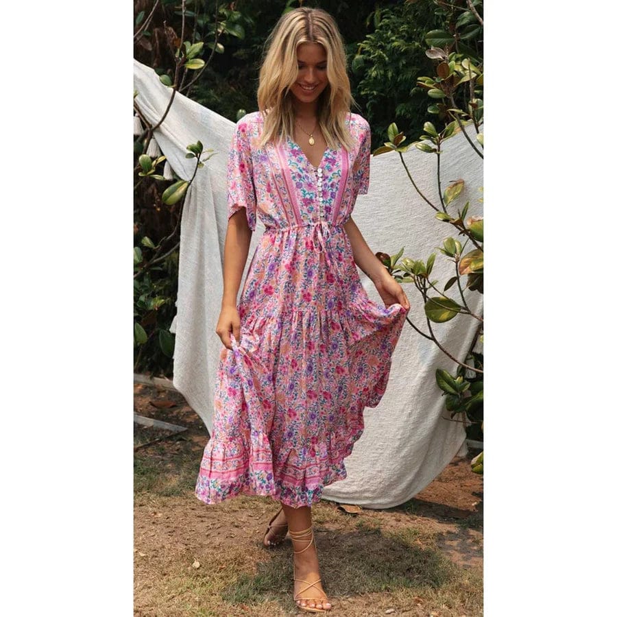 Astrid - Robe Longue Champêtre