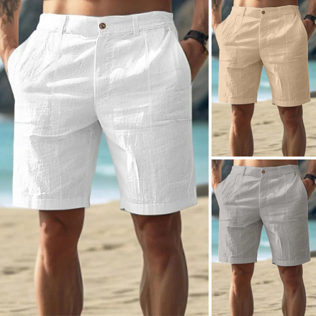 Hommes Shorts Lin | Décontracté Été
