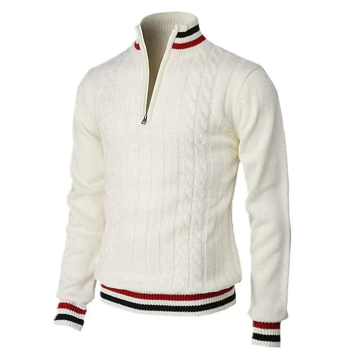Pull Tremeur d'hiver élégant pour homme, maille chaude adaptée aux tenues hivernales.