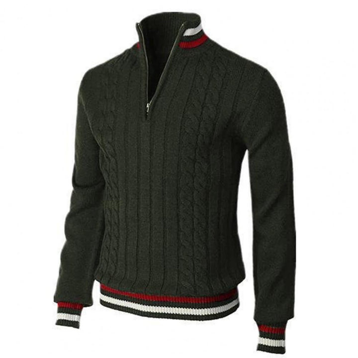 Pull Tremeur d'hiver élégant pour homme, maille chaude adaptée aux tenues hivernales.
