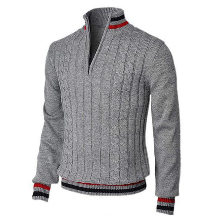Pull Tremeur d'hiver élégant pour homme, maille chaude adaptée aux tenues hivernales.