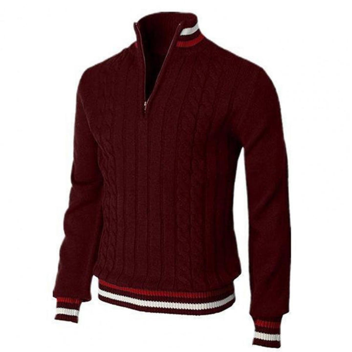 Pull Tremeur d'hiver élégant pour homme, maille chaude adaptée aux tenues hivernales.