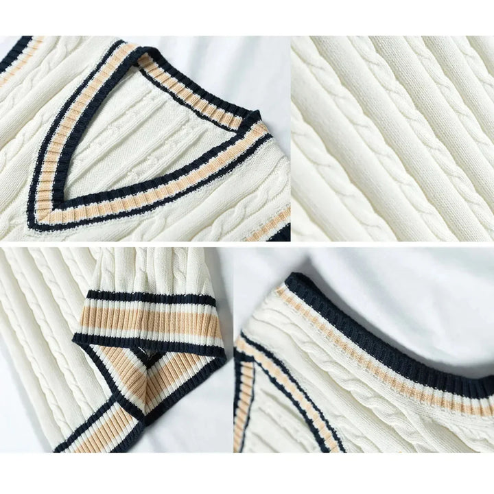 Gilet col V sans manches pour homme, coupe ajustée adaptée aux tenues polyvalentes.