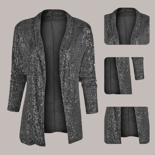 Joann - Cardigan à Sequins Élégant