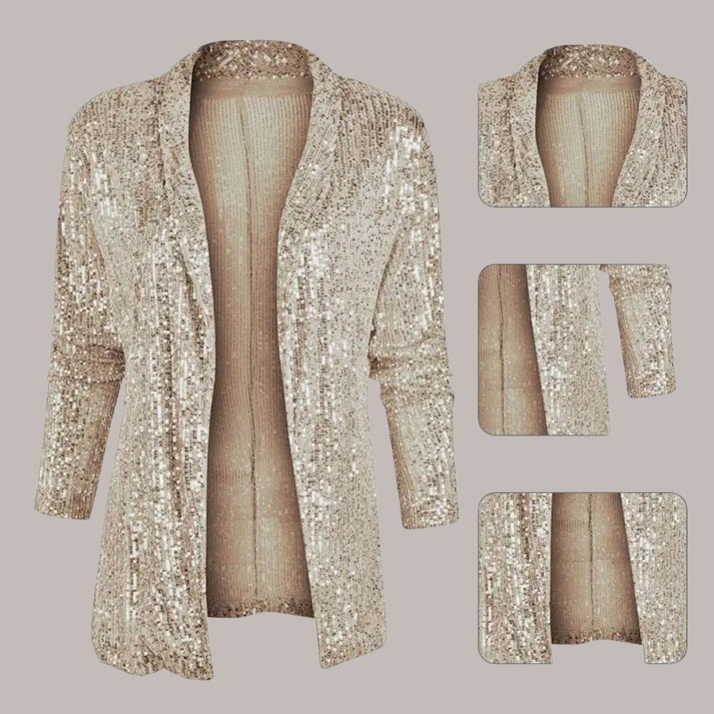 Joann - Cardigan à Sequins Élégant