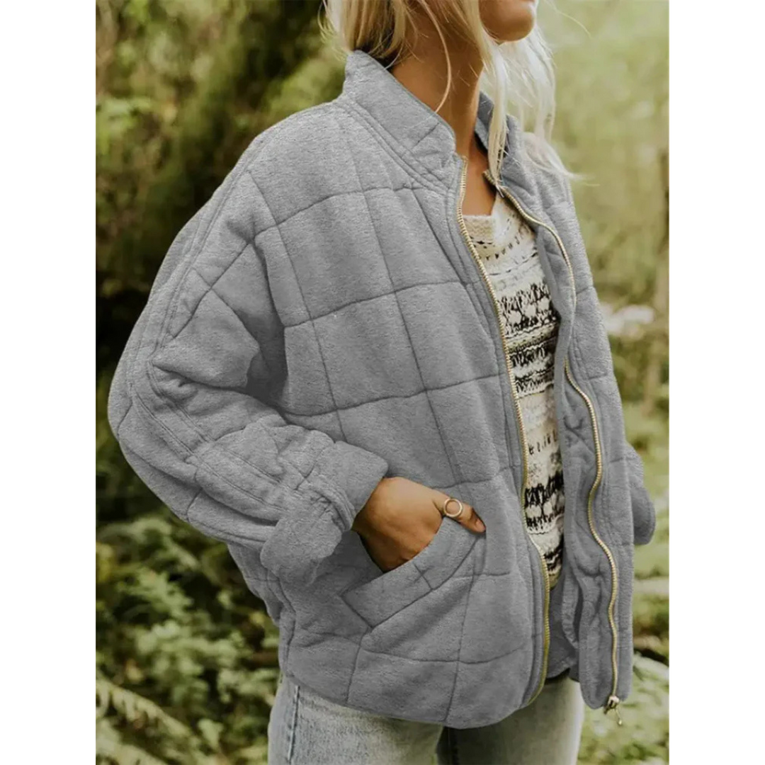 Veste matelassée Liora légère pour femme, chaleur préservée adaptée aux tenues automnales.