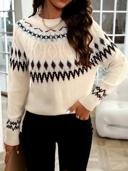 Christalin - Pull Fair Isle Douillet