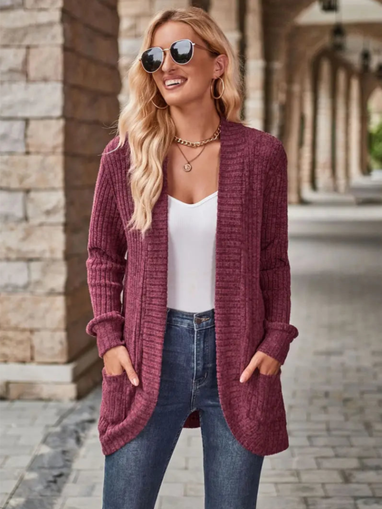 Diona - Cardigan Tricot Chaud Élégant